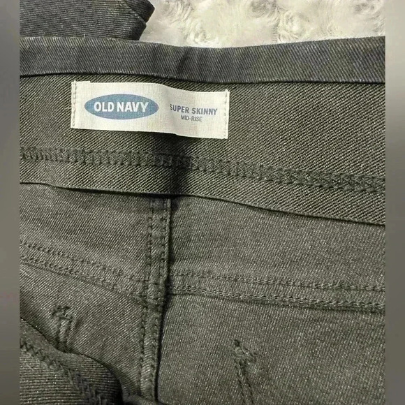 Old Navy Womens Super Skinny Mid-Rise Jegging Black Jeans - Picture 10 of 11